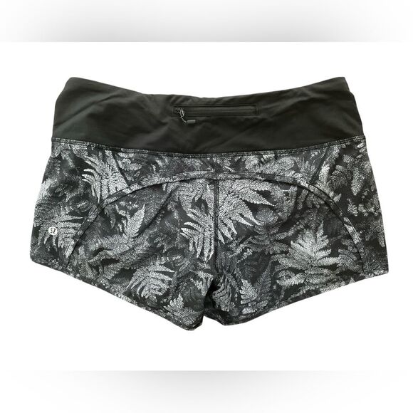 Lululemon Kindred Spirit Speed Short Size 6 Running Tropical Print - Picture 2 of 3